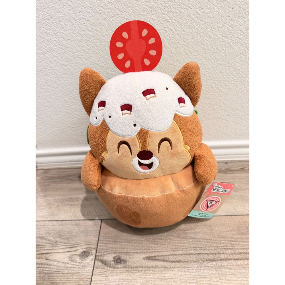 Disney Munchlings Street Food Fusion Chip‎ Falafel Pita Pocket Plush NWT 15 inch